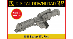 E-11 Stormtrooper Blaster Rifle STL Files