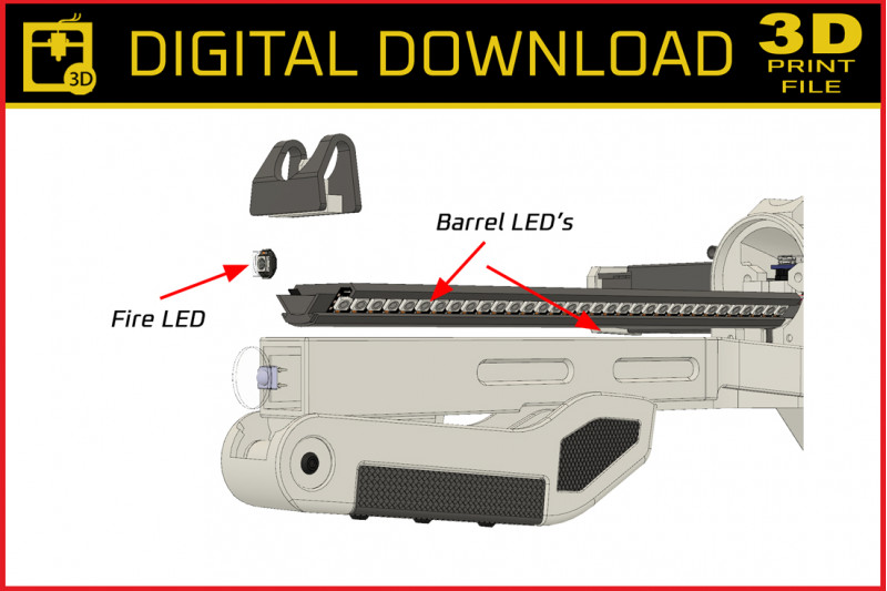 F-11D First Order Blaster Rifle STL Files